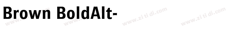 Brown BoldAlt字体转换